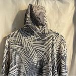 Catherines  Open Front Hooded Cardigan Womens Size 2X Intricate Knit Navy & White Photo 3