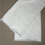 Seven7  White Mid Rise Vintage Boot Denim Jeans with Fringed Hem Photo 5