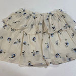 Universal Threads Universal Thread Floral Ruffle Shorts Size Small Cream Blue Boho Photo 0