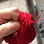 Max and Cleo  red glitter one shoulder layered dress Photo 6