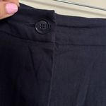 Antonio Melani New Navy Blue Linen Women's Pants Sz 12 Classic Straight Wide Leg Photo 4