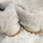 J. CREW | Gray Silver Slippers Moccasin Style Faux Photo 3