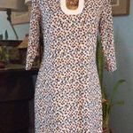 Molly Bracken Cream and Multicolored Grid Print Dress Photo 1