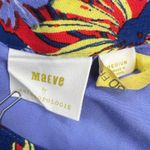 Anthropologie Maeve Sybil Floral Ruffle Wrap Skirt Daisies Purple Pink Size M Size M Photo 2