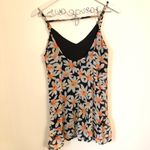 Maude  Floral Black/Orange Romper Small Photo 2