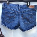 Levi's Classic Levi’s Blue Denim Rolled Cuff 5-Pocket Jean Shorts Photo 3