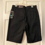 kim rogers Kim Roger’s Bermuda Capri Chino Long Shorts Sz 10‎ waist  Black 11” inseam Photo 1