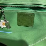 Coach  canvas shoulder tote handbag L3J-4428 beige blue green Photo 6