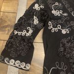 Lauren Michelle Blouse Size Medium soutache embroidered modest size medium‎ Black Photo 2