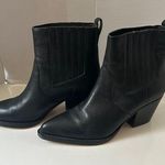 J.Crew Black Leather Chelsea Western Boots size 7 Photo 0