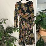 Yumi Kim Anthro  Floral Woodstock Maxi Dress Black Motif Wisteria Size XS Photo 4