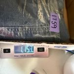 Levi's M Highwater Denim Overalls Distressed Acid Wash Wide Leg Cropped Grunge Blue Size M Photo 11