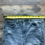 American Eagle Womens Gray Super High Rise Jegging Jeans Distressed Size 6 Long Photo 2