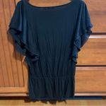 Juicy Couture Pam Gela Smocked Blouse Black Women’s Medium Photo 5