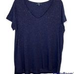 Next  Navy Sparkle V-Neck Short Sleeve Top Size 20 Photo 0