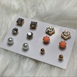 6 NWOT Gold Stud Earrings | Cute Casual Photo 4