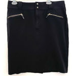 Ralph Lauren LAUREN LRL Black Zip Pocket Straight Pencil Skirt PETITE 12 / 12P Photo 0