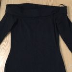 Divided New  Off the Shoulders Dress Cotton Elastane Stretchy Soft Black Size 4 Photo 1
