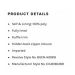 BCBGeneration NWT Revolve × Black Fit and Flare Ruffle Mini Dress Photo 12