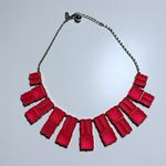 Kate Spade  Y2K Hot Chip Necklace - Gold Plated Geometric Stone Statement Jewelry Photo 0