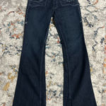 Antik Denim  Jeans Women's Size 30/34 Distressed Embroidered Bootcut Flare Photo 0