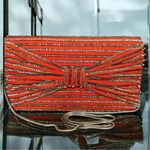 French Connection  Bow Sequin Clutch Photo 0