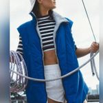 Free People NWT Slalom Reversible Fleece Color: Stellar Blue Size XS Photo 4