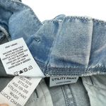 Amo Utility Pants Jeans Paper Bag Belted Lucky Charm Wash Blue Size 27 Photo 10