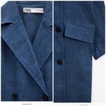 ZARA  button linen limited edition coat EUC Photo 4