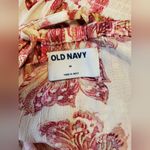 Old Navy  Waist-Defined Floral Cold-Shoulder Cutout Smocked Mini Dress Size: M Photo 6