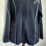 Soma Tranquility By  Black Polka Dot Zipper Jacket with Flower Photo 2