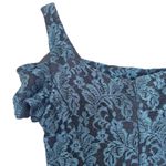 NW Nightway Green Lace Sparkly Gown Dress Sz 6 Photo 3