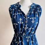 Escapada  Size S Anchor print drawstring waist summer Dress Photo 3