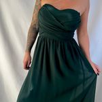 Lulus dark green corset sleeveless maxi dress wedding coctail party Photo 1