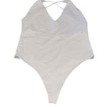 Aritzia Babaton Womens V-Neck Criss-Cross Back Sleeveless One-Piece Bodysuit Sto Photo 0