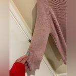 Sonoma Size XL Oversized Acrylic Blend Dusty Pink Silver Sparkle Thread Sweater Photo 2