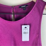 EXPRESS NEW  Satin Crew Neck Tank Size Large Berry Photo 8