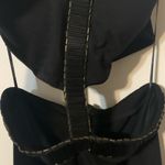 Symphony Black Cut Out Beaded Strapless Maxi Dress Mermaid Mesh S NWT Photo 7