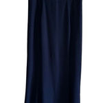 Lulus Navy Blue Sleeveless Lace Onlay Maxi Gown Dress Size L Blue Size L Photo 0