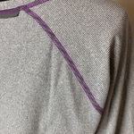 LUCY LONG SLEEVE PURPLE MINI STRIPE ATHLETIC LONG SLEEVE Size M Photo 4