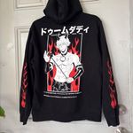 Hoodie Anime Japanese Gothic Graphic Doom Daddy Character EUC Large rare Black Photo 9