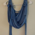 Free People  We The Free Liz Top – Blue Ribbed Bow tie Tank Photo 4