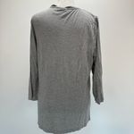 Chico's Weekends by Chico’s Light Gray Crewneck with Sequined Leaf Detail Size 1/M Photo 5