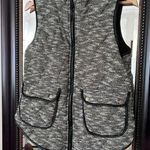 Takara  METALLIC FULL Zip Vest Size Medium Gray/Silver Photo 0
