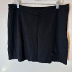 Princess Polly  Ravyn Black Mini Skort Side Zip Slit Size 12 Photo 1
