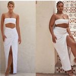 House Of CB  'Jada' White Maxi Wrap Skirt NWOT size XS‎ Photo 1