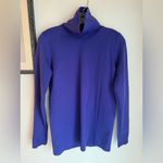 Athleta Purple Flurry Blizzard Ribbed Turtleneck Long Sleeve Top Photo 3