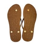 Tommy Hilfiger  Flip Flops Womens Size 9 Brown Monogram Thong Sandals Photo 3