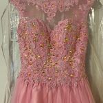 Angela and Alison Pink Ball gown Photo 3