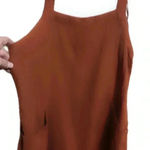 Abound  Burnt Orange linen sleeveless shorts romper -tie in back - Size Small Photo 3